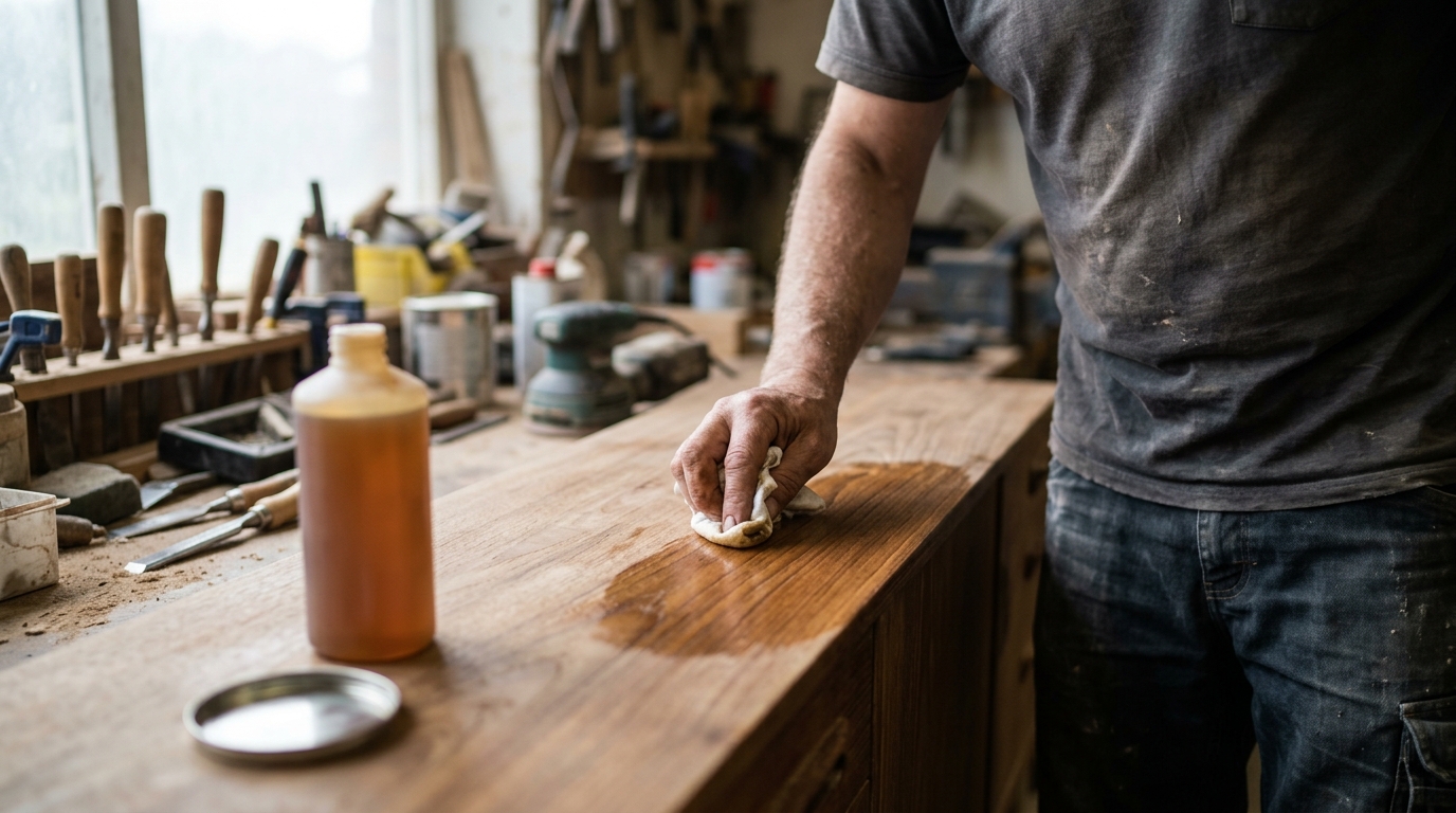 Refinish a Teak Sideboard With Osmo Top Oil in 7 Steps for Up to 40% More Wear