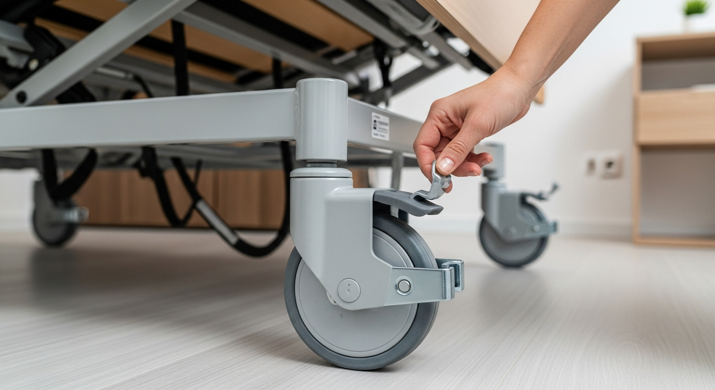 ข้อมูลราคาเตียงปรับระดับที่มีระบบล็อคล้อเพื่อความปลอดภัย