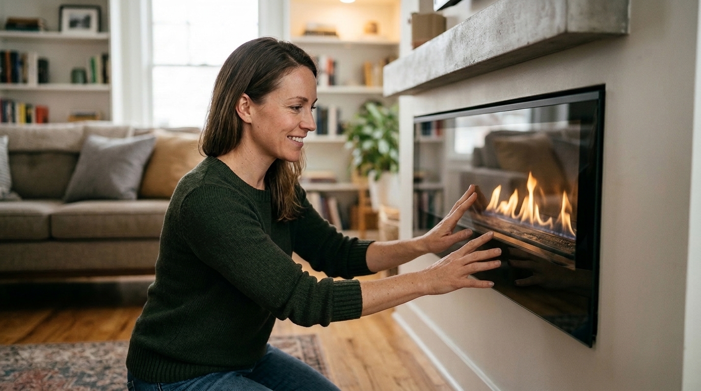 Giải pháp sưởi ấm treo tường cho phòng khách hiện đại