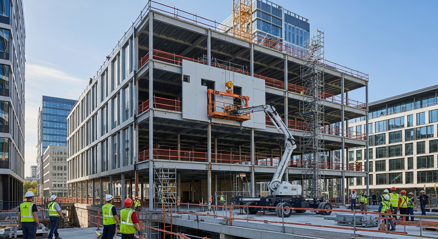 การก่อสร้างสำนักงานแบบยืดหยุ่นด้วยเทคโนโลยีใหม่