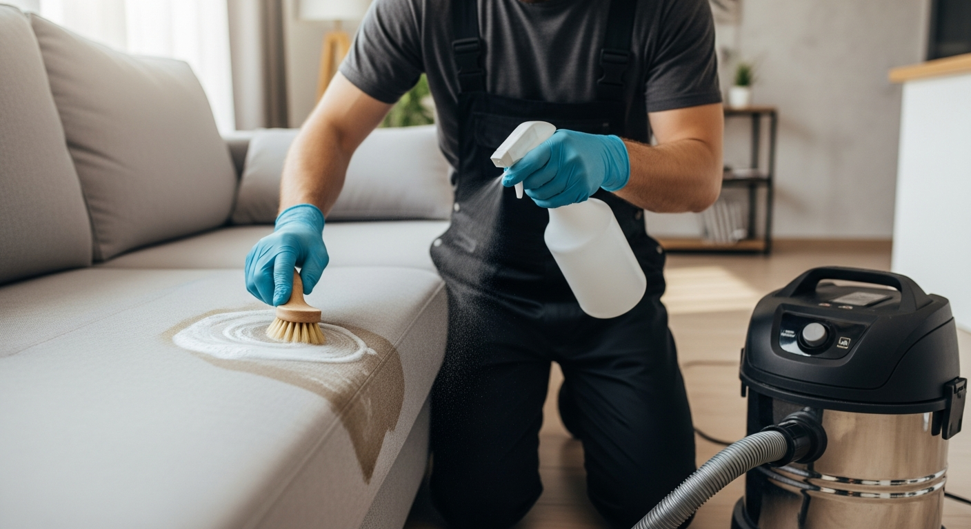 Schonende Fleckenentfernung auf Polstern und Textilien