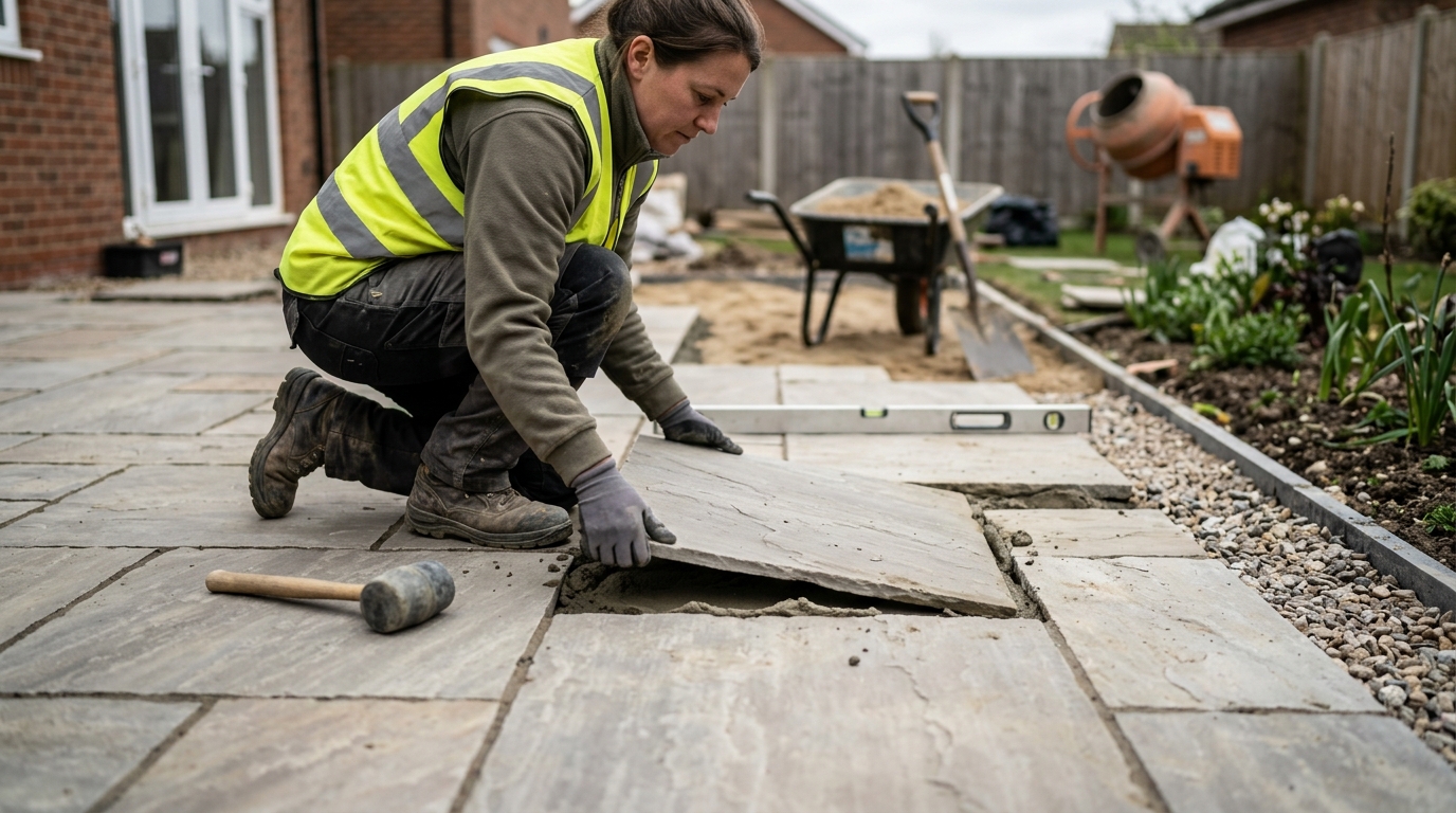 Bradstone Ashbourne vs Stonemarket Trustone for a 25-Square-Metre Rear Garden Terrace