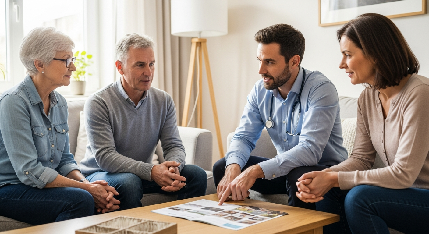 การให้คำปรึกษาด้านการดูแลผู้สูงอายุในครอบครัว