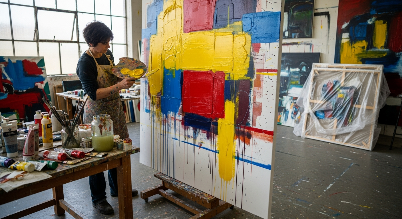 6 Techniken der abstrakten Malerei, von Kandinsky bis Gerhard Richter