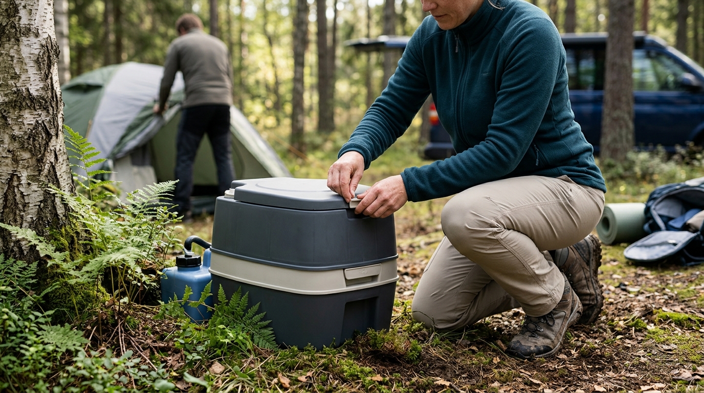 Mobil sanitet til camping og friluftsliv