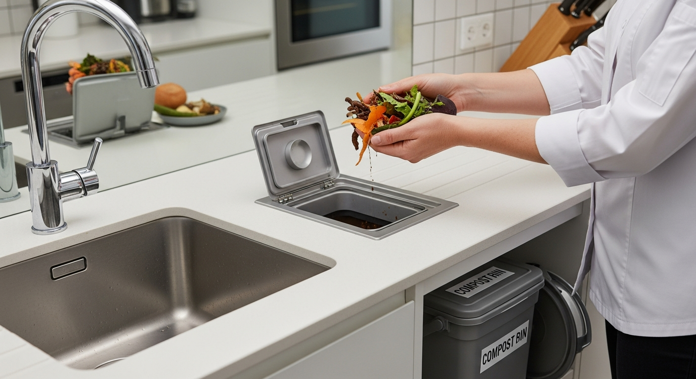 Effektiv håndtering af madaffald i køkkenet