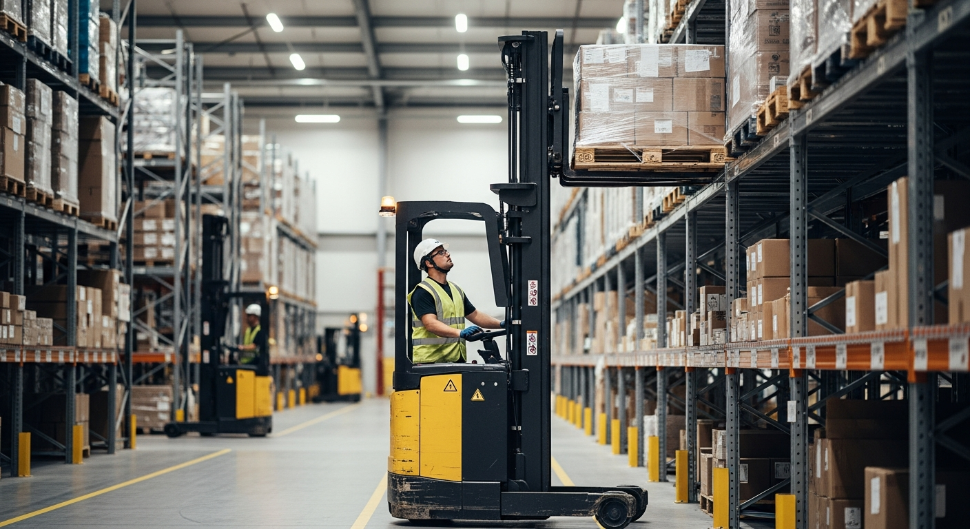 Szakértelem a raktári anyagmozgató gépek üzemeltetésében