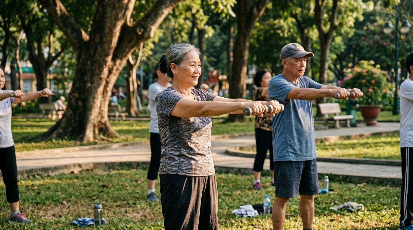 Rèn luyện thể lực phù hợp với tuổi lớn