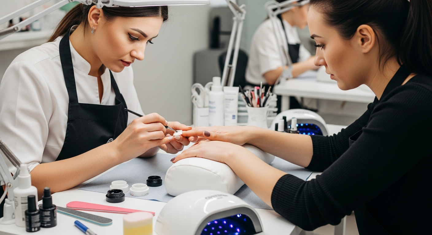 Apprentissage des méthodes de rallongement d'ongles