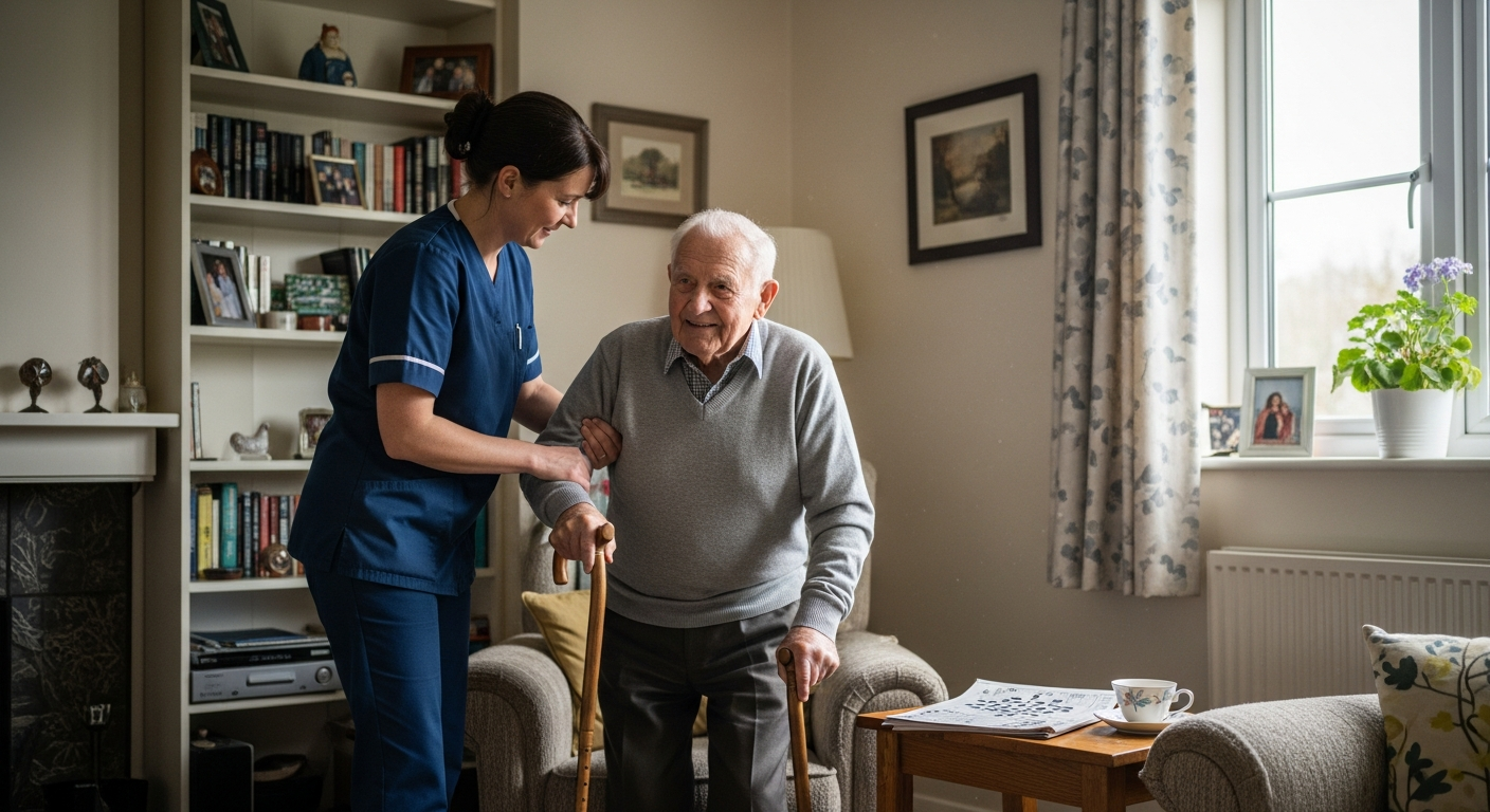 การส่งเสริมคุณภาพชีวิตผู้สูงอายุด้วยการดูแลที่บ้าน