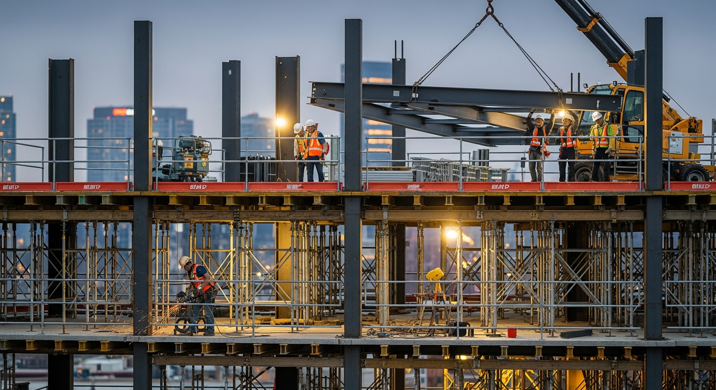 Eficiência Operacional em Obras de Edificação