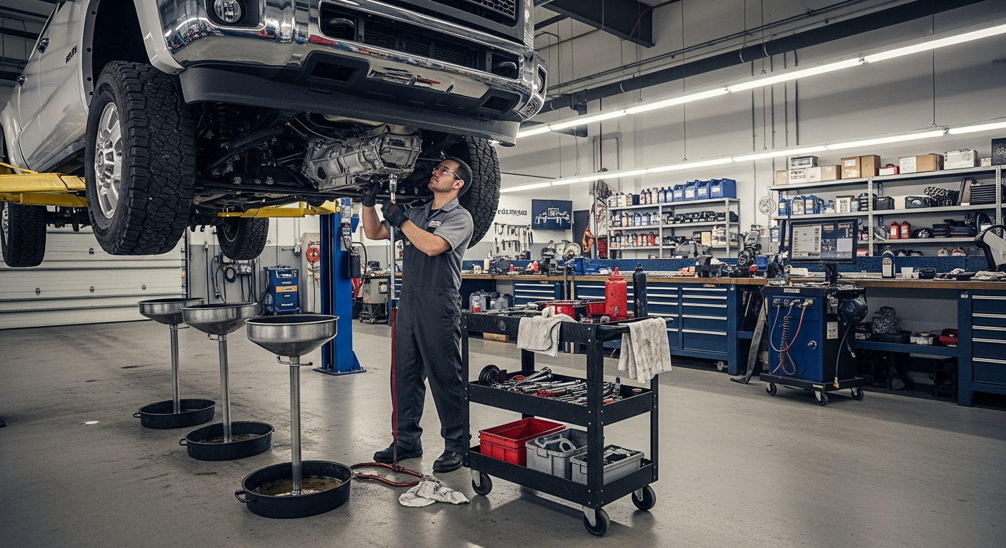 การดูแลรักษาระบบเกียร์อัตโนมัติสำหรับรถกระบะบรรทุกหนัก