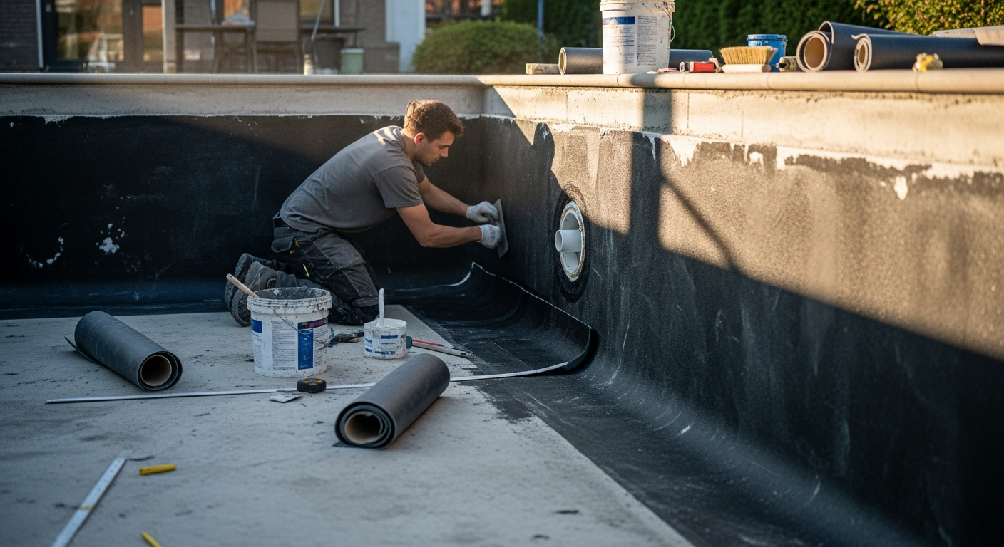 Étanchéité des parois de piscines résidentielles