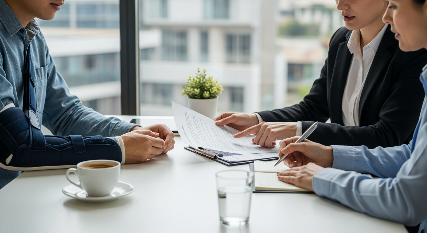 Soporte legal y financiero tras un percance en el trabajo