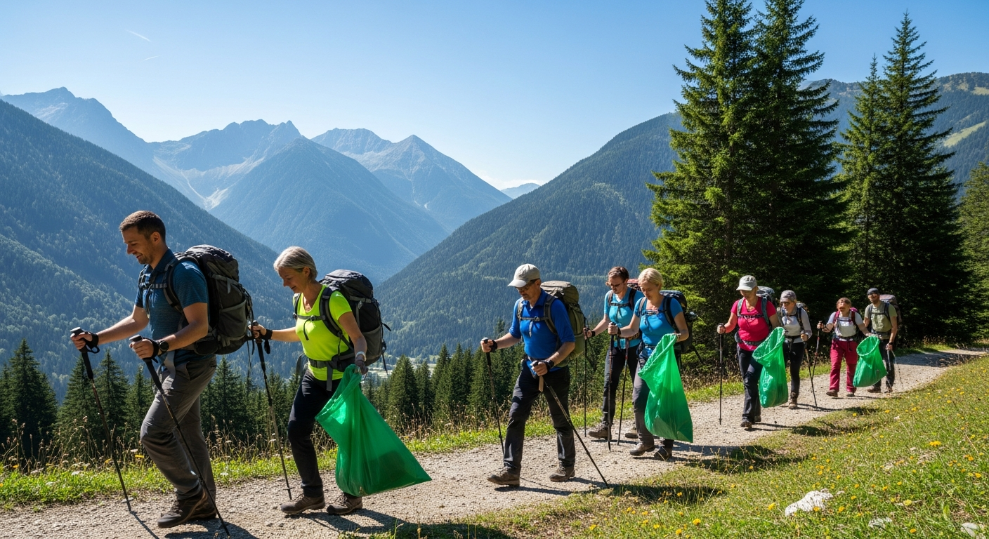 Nachhaltiges Verhalten im Gebirge