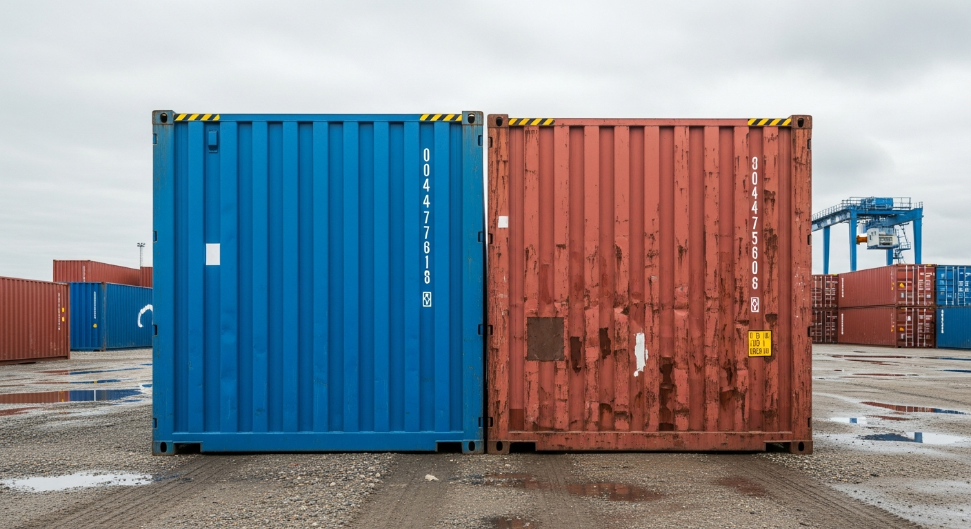 ความแตกต่างของราคาตู้คอนเทนเนอร์ใหม่และสภาพใช้งาน