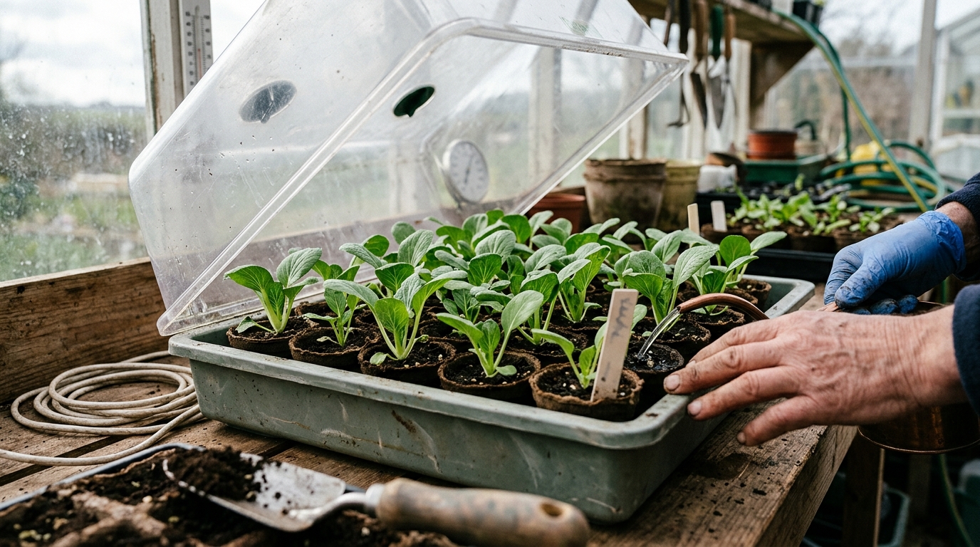 Grow 20 Pak Choi Joi Choi Heads in a Vitopod Heated Propagator