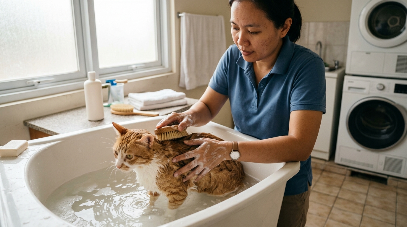 Rutinitas Sanitasi Aman untuk Kucing dan Anjing Kesayangan