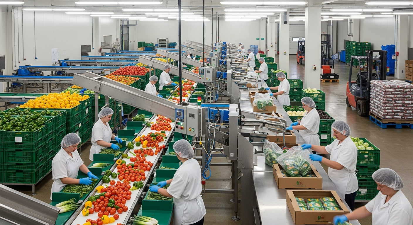 Werken in de internationale groenteverwerking