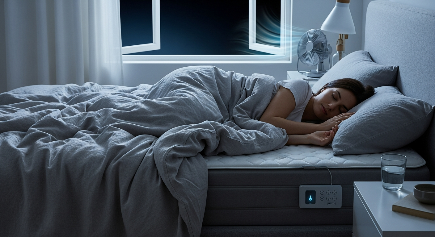 Způsoby odvádění tělesného tepla během letních nocí