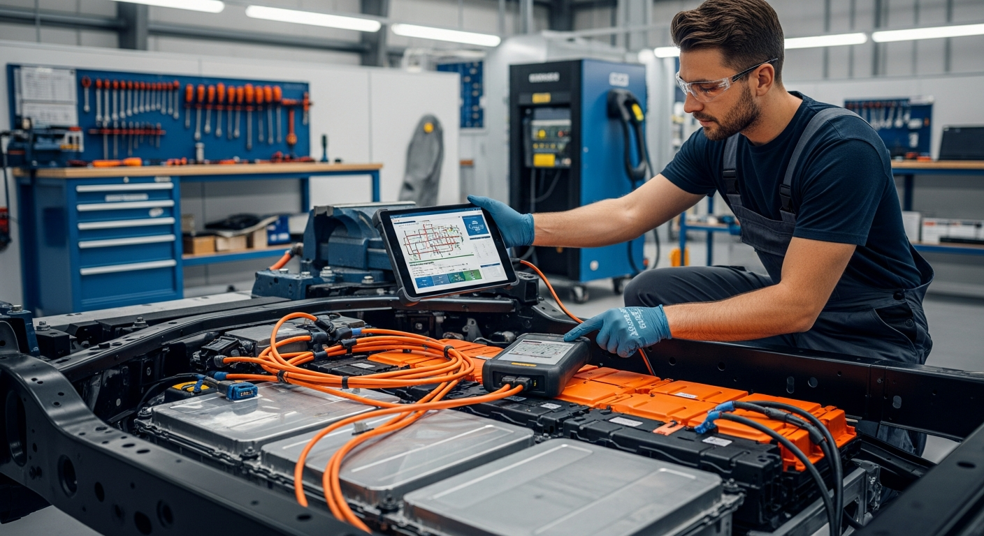 Komponentenprüfung bei elektrisch betriebenen PKW