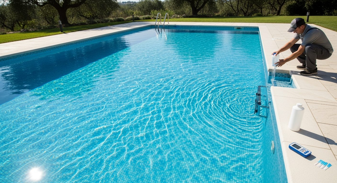Medencevíz kristálytiszta állapotban tartása