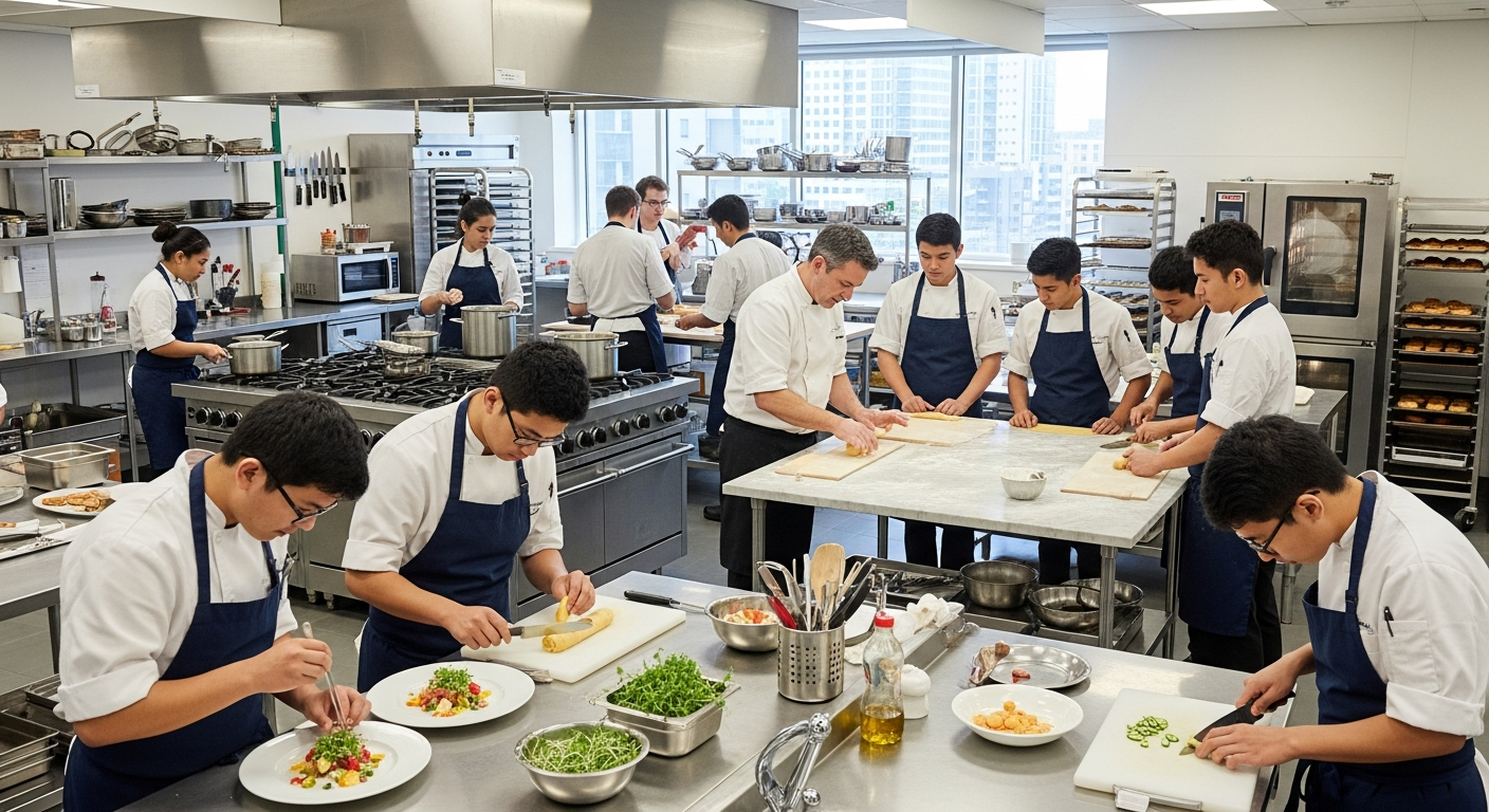 Formación profesional en artes culinarias globales