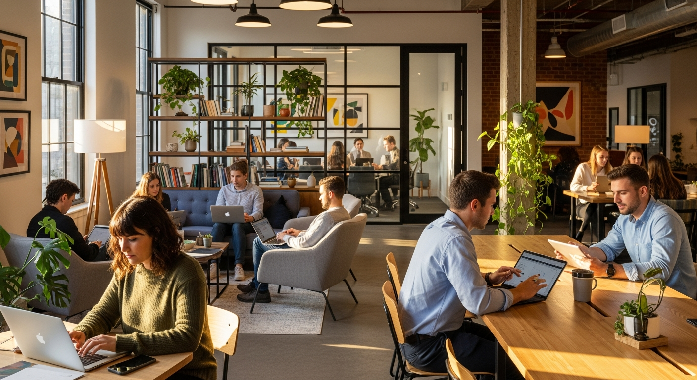 Găsește-ți spațiul de lucru ideal aproape