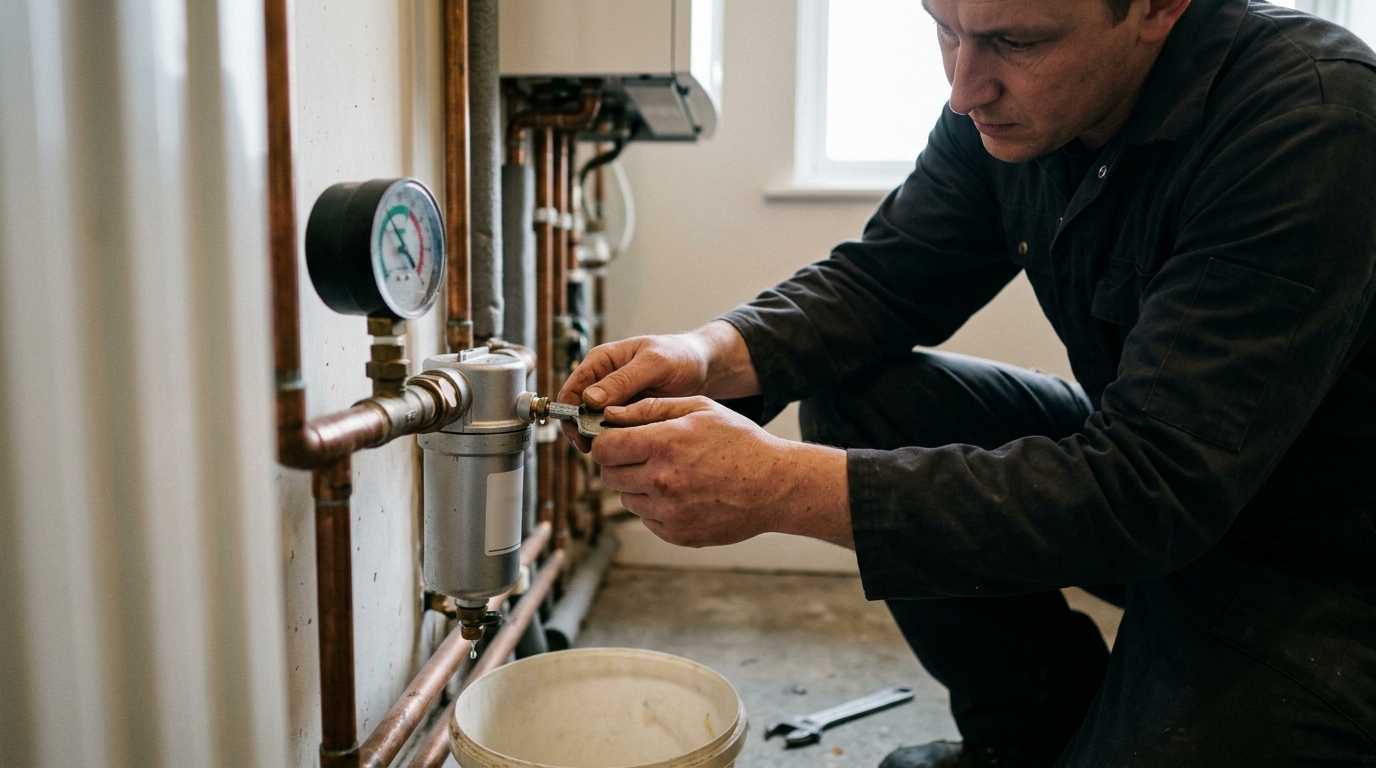 6 Steps to Bleed a Sealed Heating Circuit Using a Fernox TF1 Filter