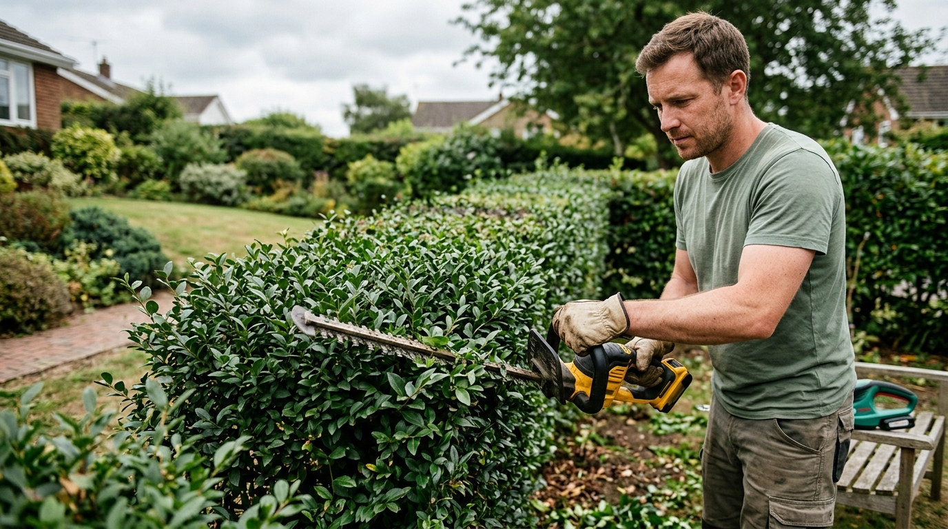 DeWalt DCM563 vs Bosch AHS 50-20 LI for Trimming a 25-Metre Privet Line