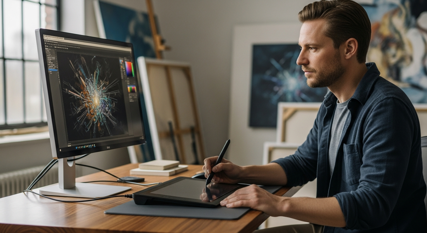 Digital Frontiers: Artistic Creation in Modern Times