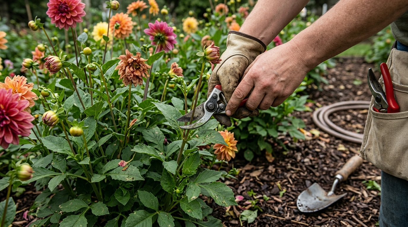 Bahco P51 vs Okatsune 103 Secateurs for Deadheading a 40-Stem Dahlia Bed