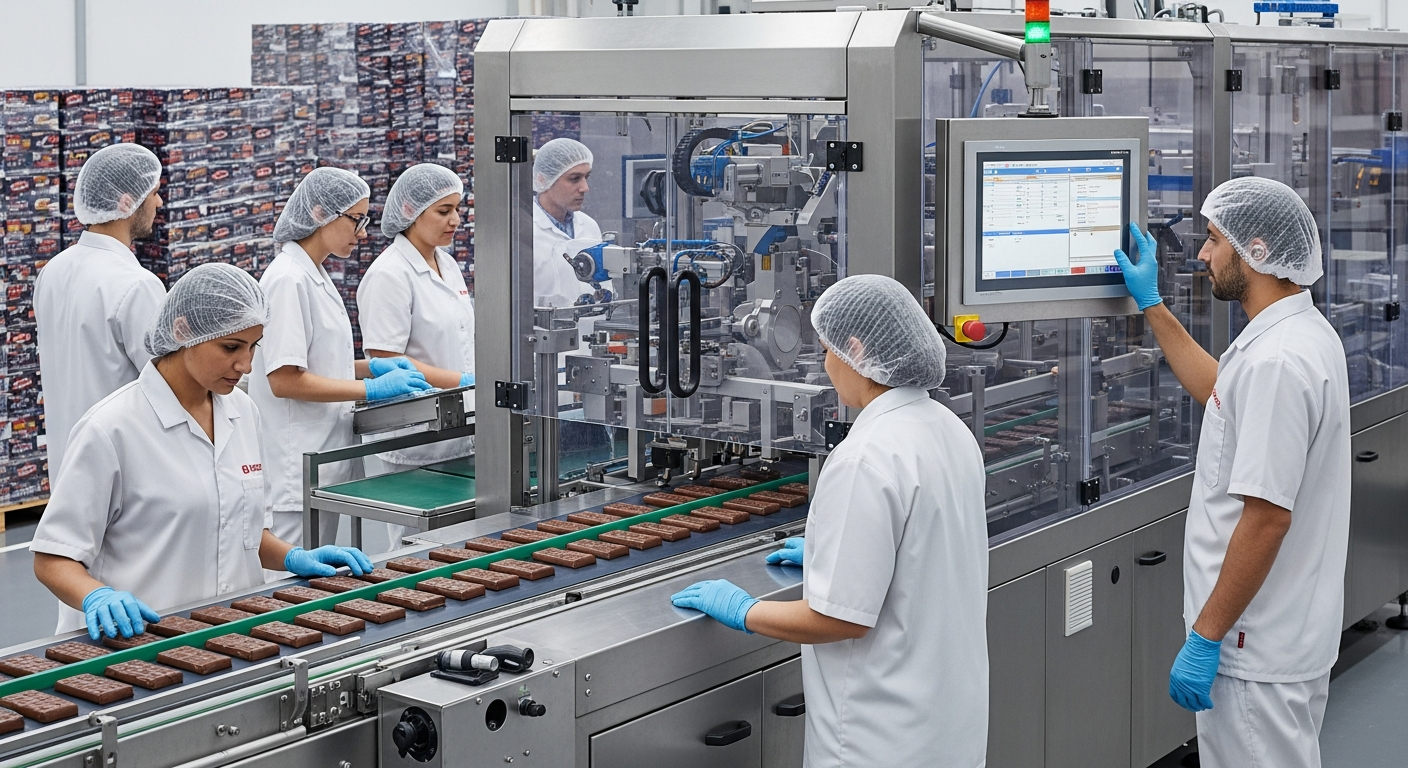 Édesipari gyártás: Csomagolási feladatok