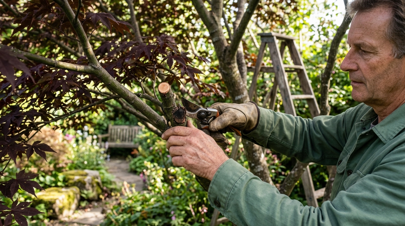 4 Litres of Sap Loss Avoided by Timing an Acer Palmatum Cut After Midsummer