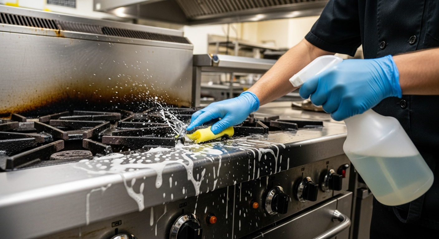 Effective techniques for maintaining kitchen cooking surfaces