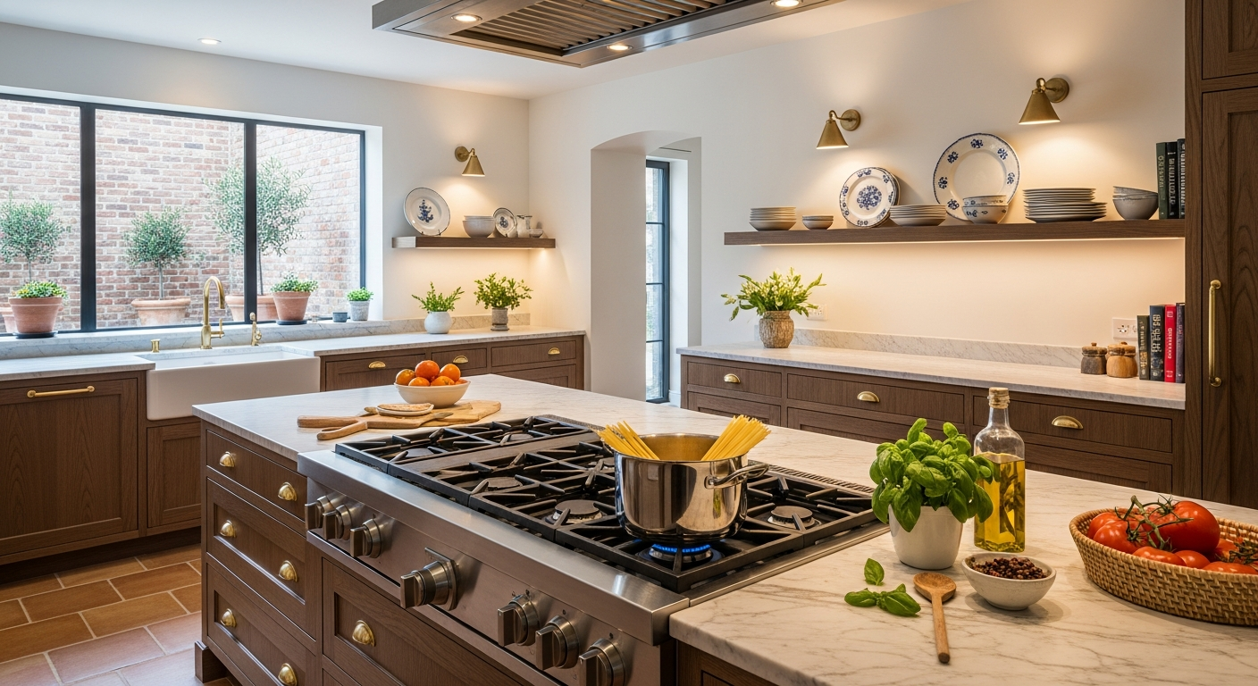 Σχεδιασμός χώρων μαγειρέματος: Ιταλική έμπνευση