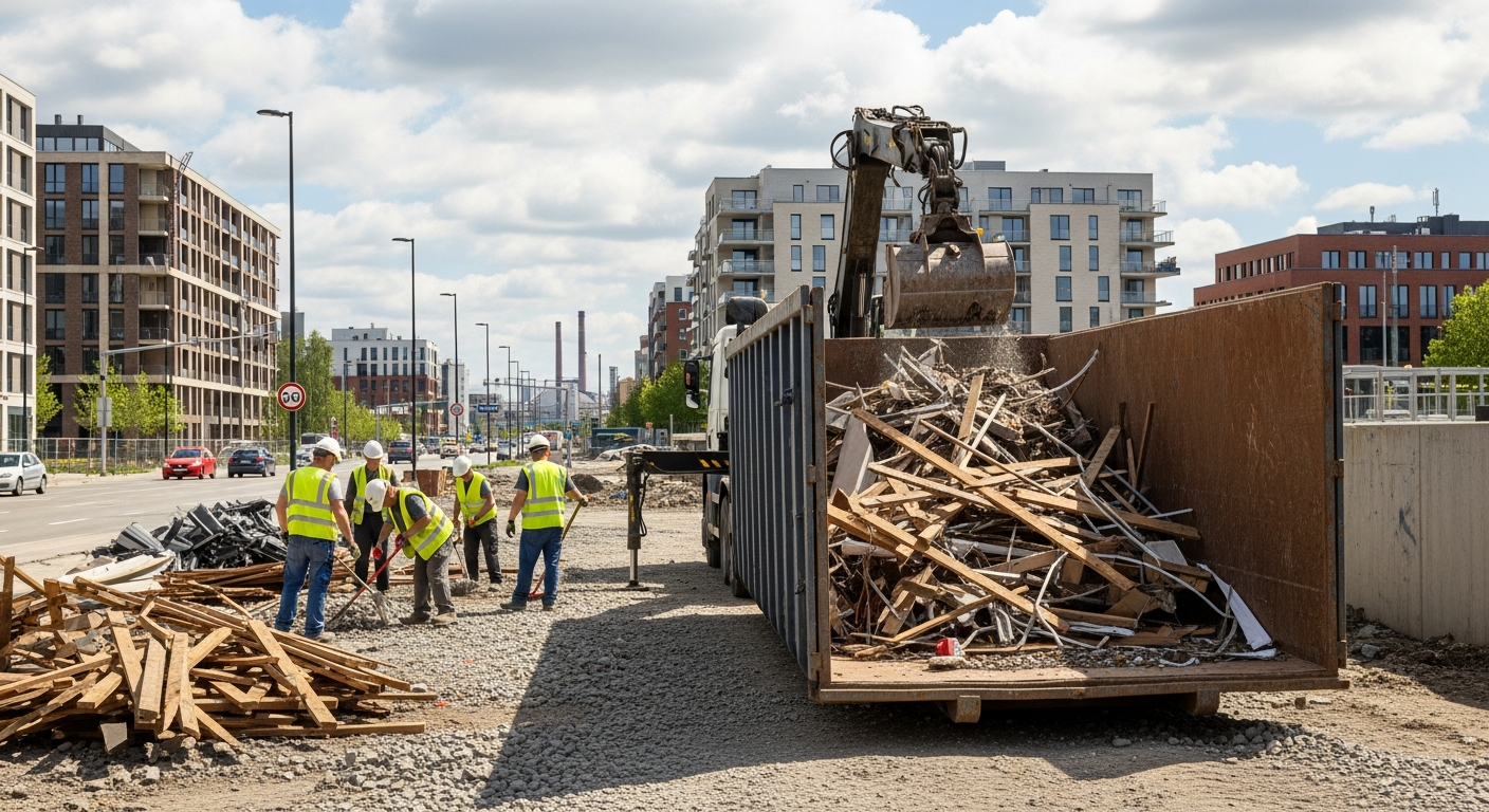 Організація очищення територій від залишків матеріалів