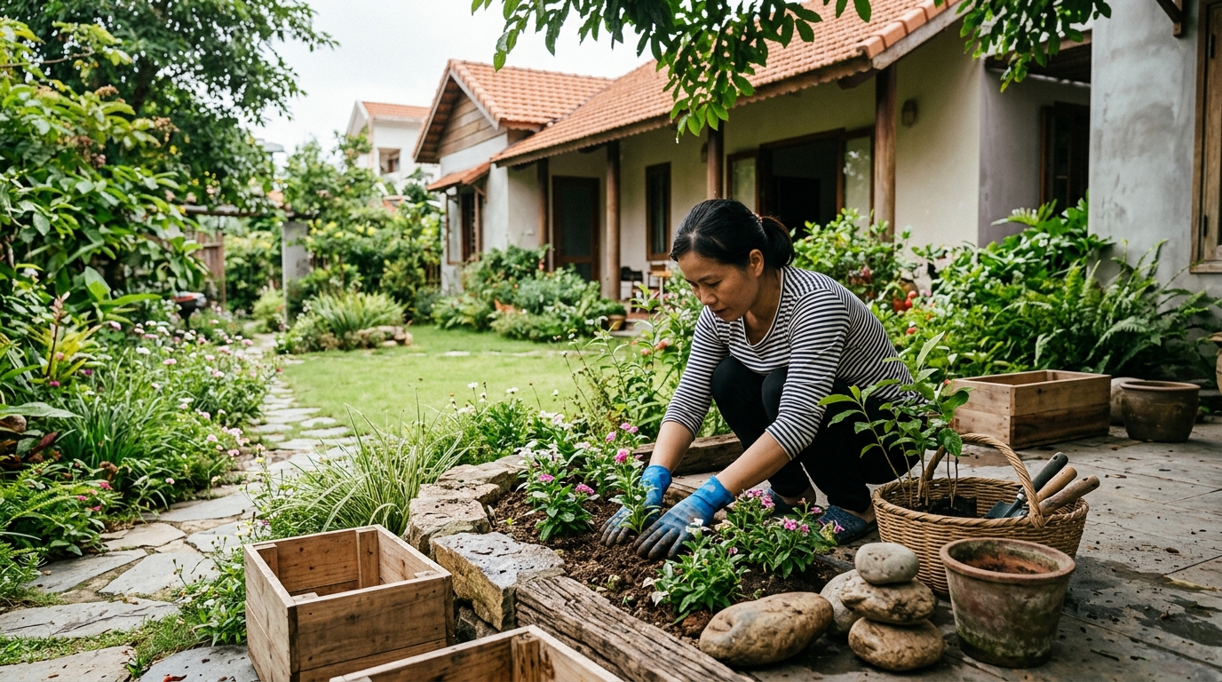 Xu hướng trang trí ngoại thất tự nhiên
