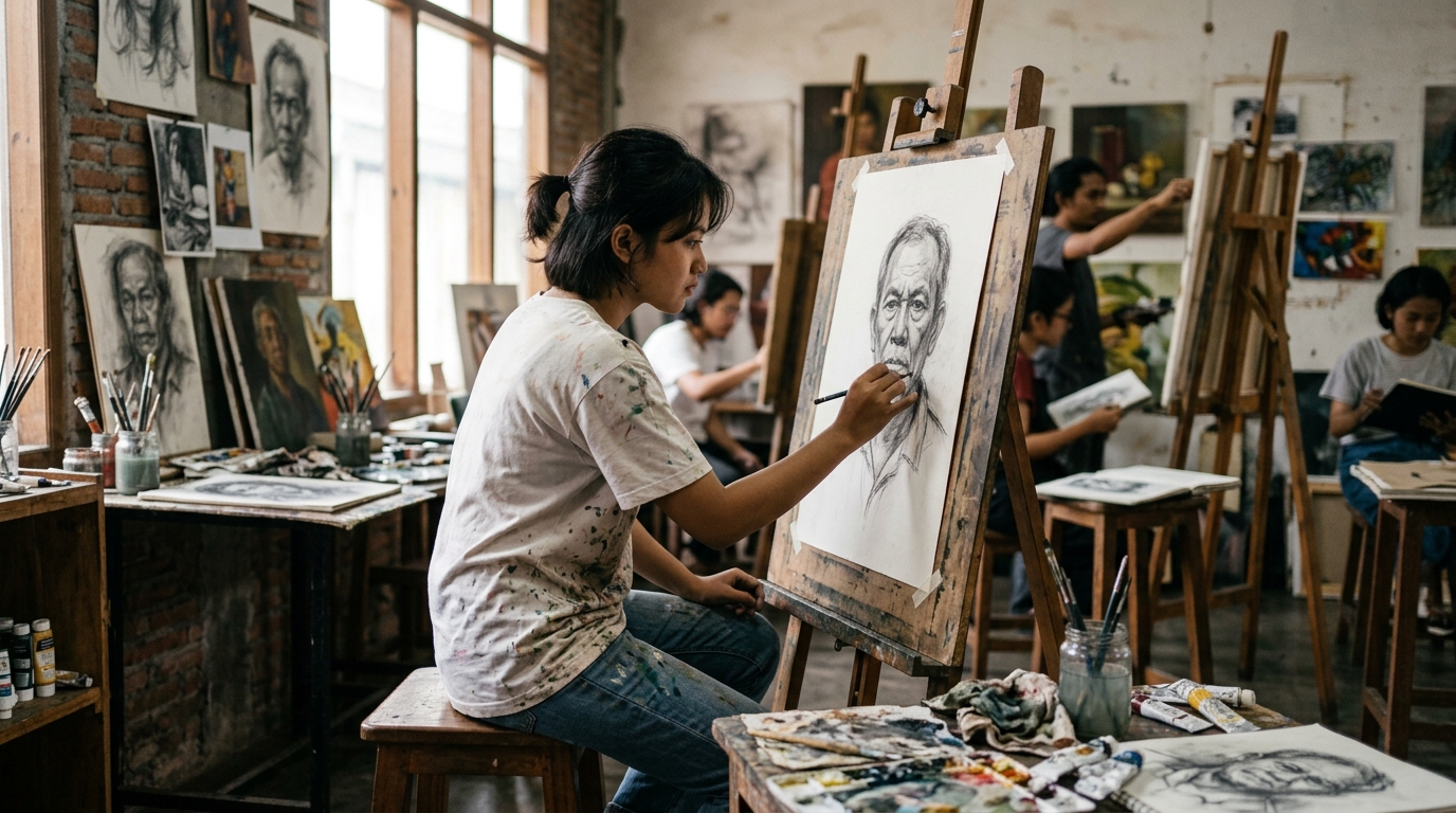 Eksplorasi Potensi Diri Lewat Studio Gambar