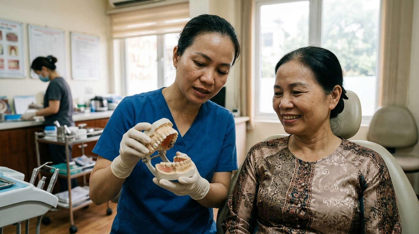 So sánh cầu răng, hàm giả và các lựa chọn khác