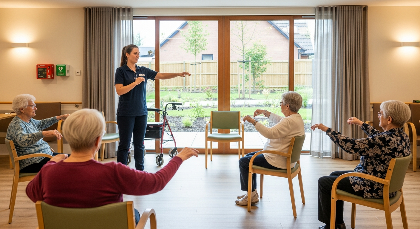 خدمات الرعاية المتخصصة لكبار السن في المرافق السكنية