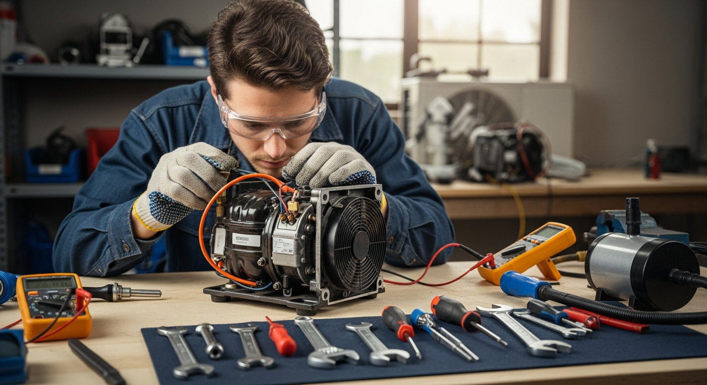 Técnicas de Reparo para Compressores de Ar Condicionado