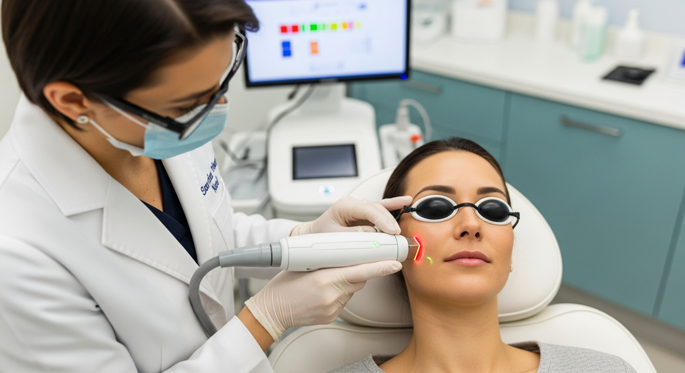 Egyenletes arcszín elérése lézerrel