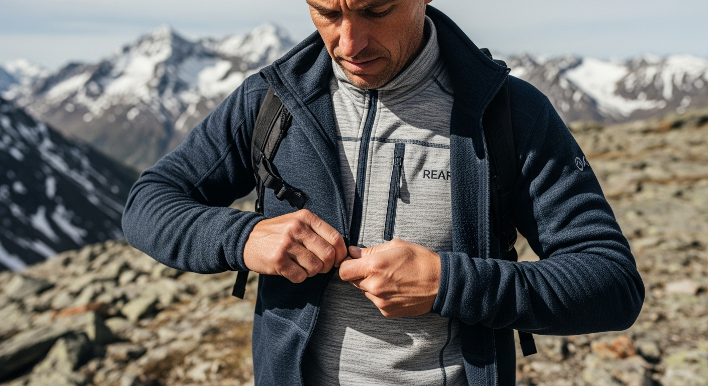 Gestione dell'umidità e calore sotto i vestiti