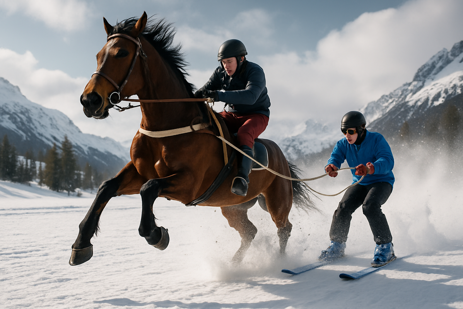Skijoring: The Thrilling Fusion of Equestrian and Winter Sports