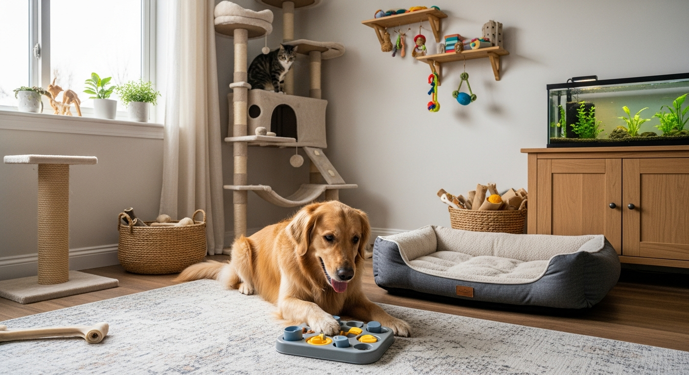 Enriching Environments for Happy Household Animals