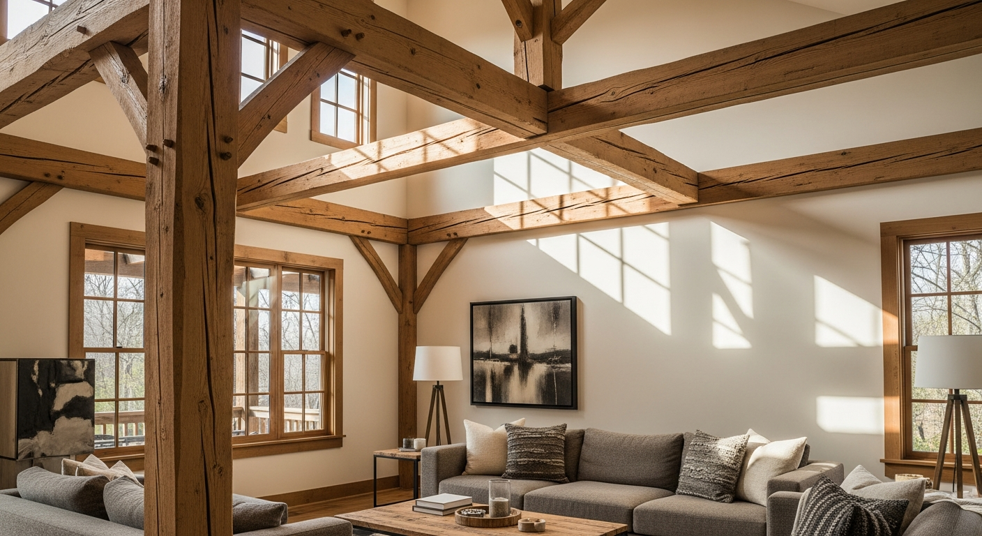 Exposed Wood Features: Enhancing Interior Spaces