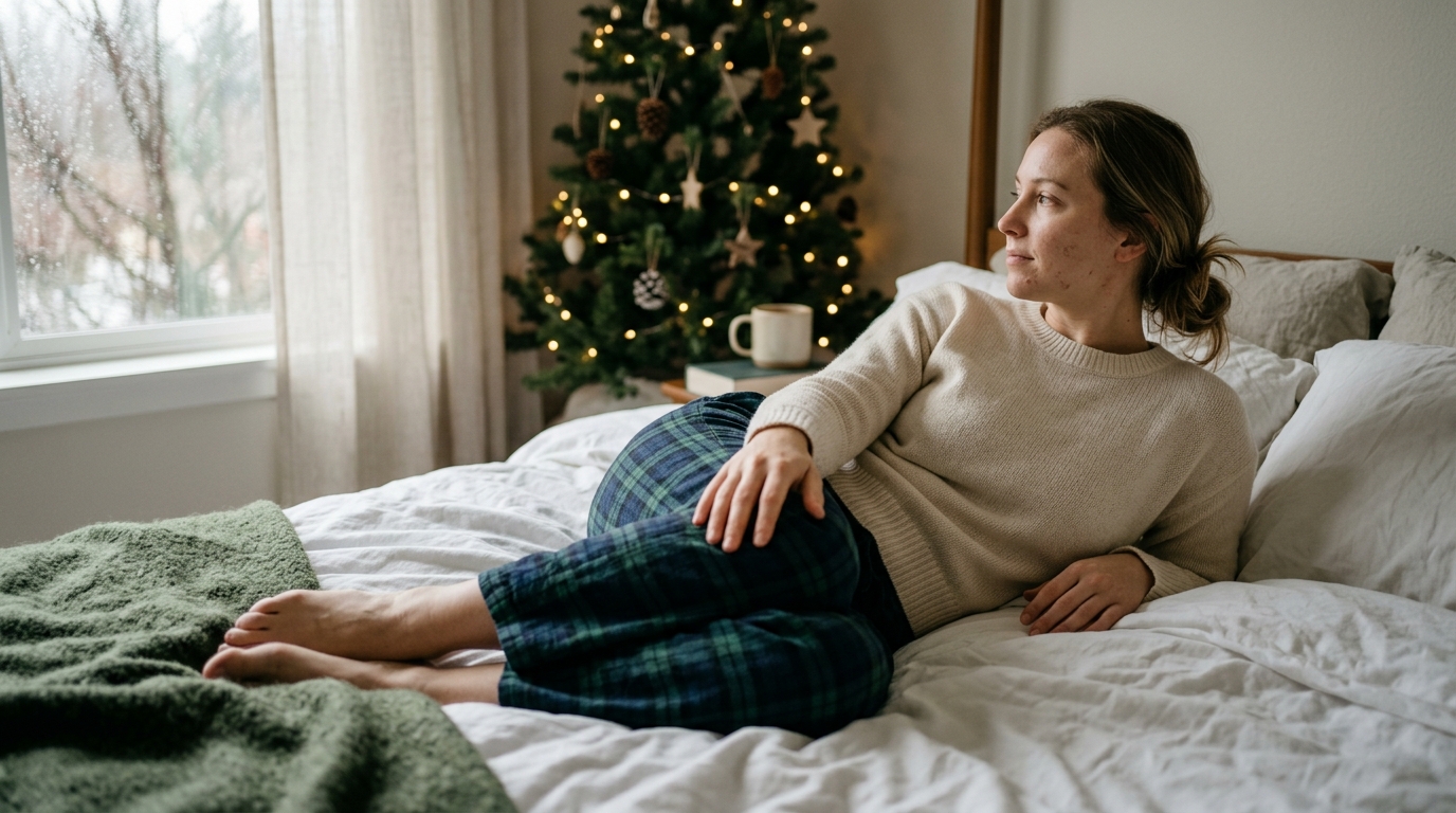 Wake Up Gently: A Five-Minute Bed Stretching Routine for Christmas Morning Serenity
