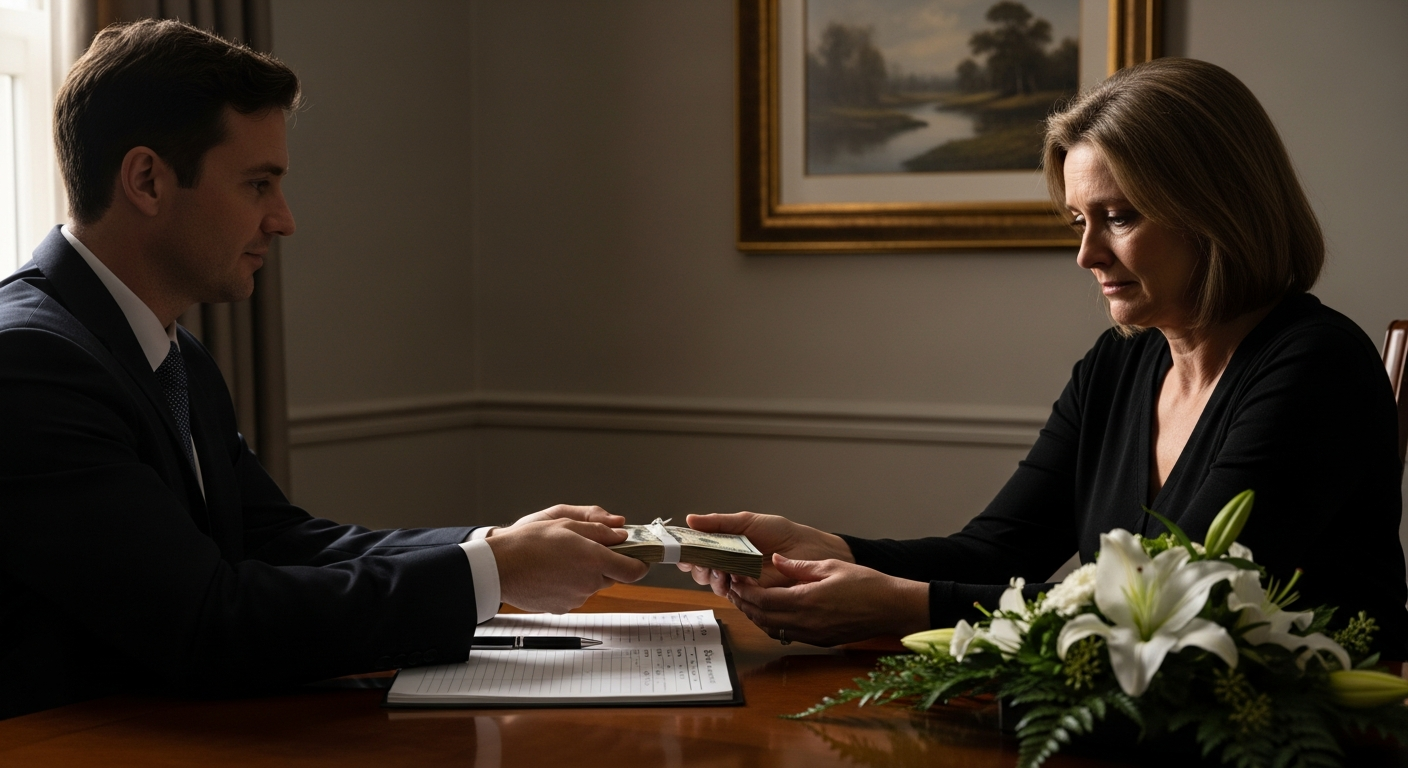 Couvrir le coût des fleurs et de la cérémonie d'adieu