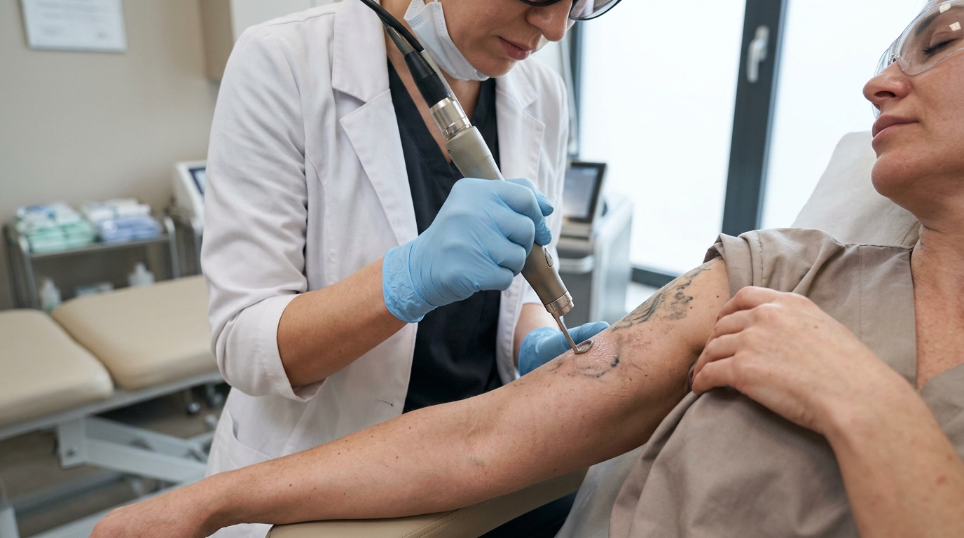 Tatuiruočių blukinimo procesas ir rezultatai